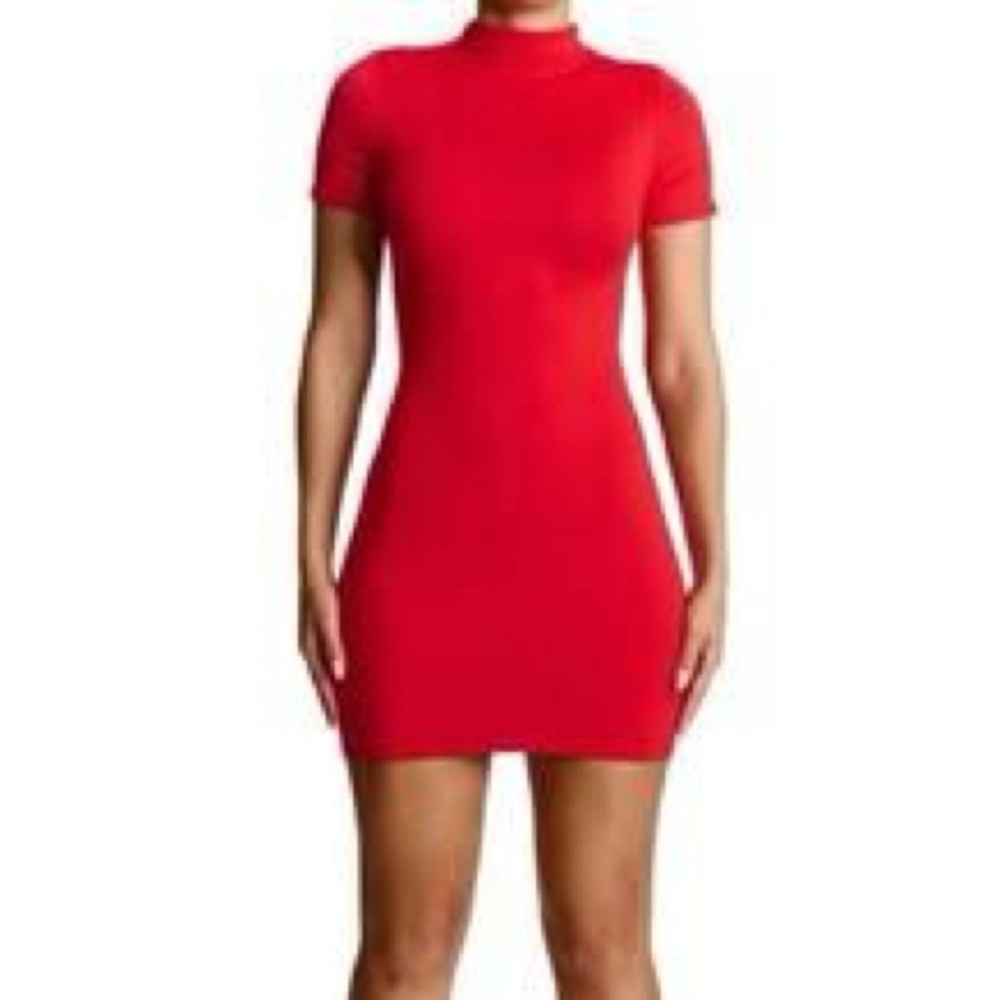 NWOT Naked Wardrobe Vibrant Red Mini Dress